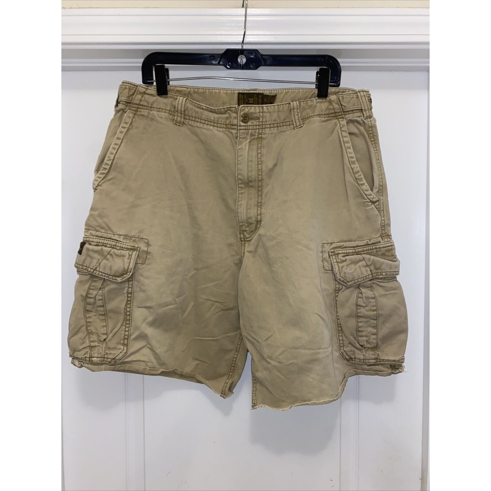 AE America Eagle mens khaki shorts Tan 36 039852 Cargo